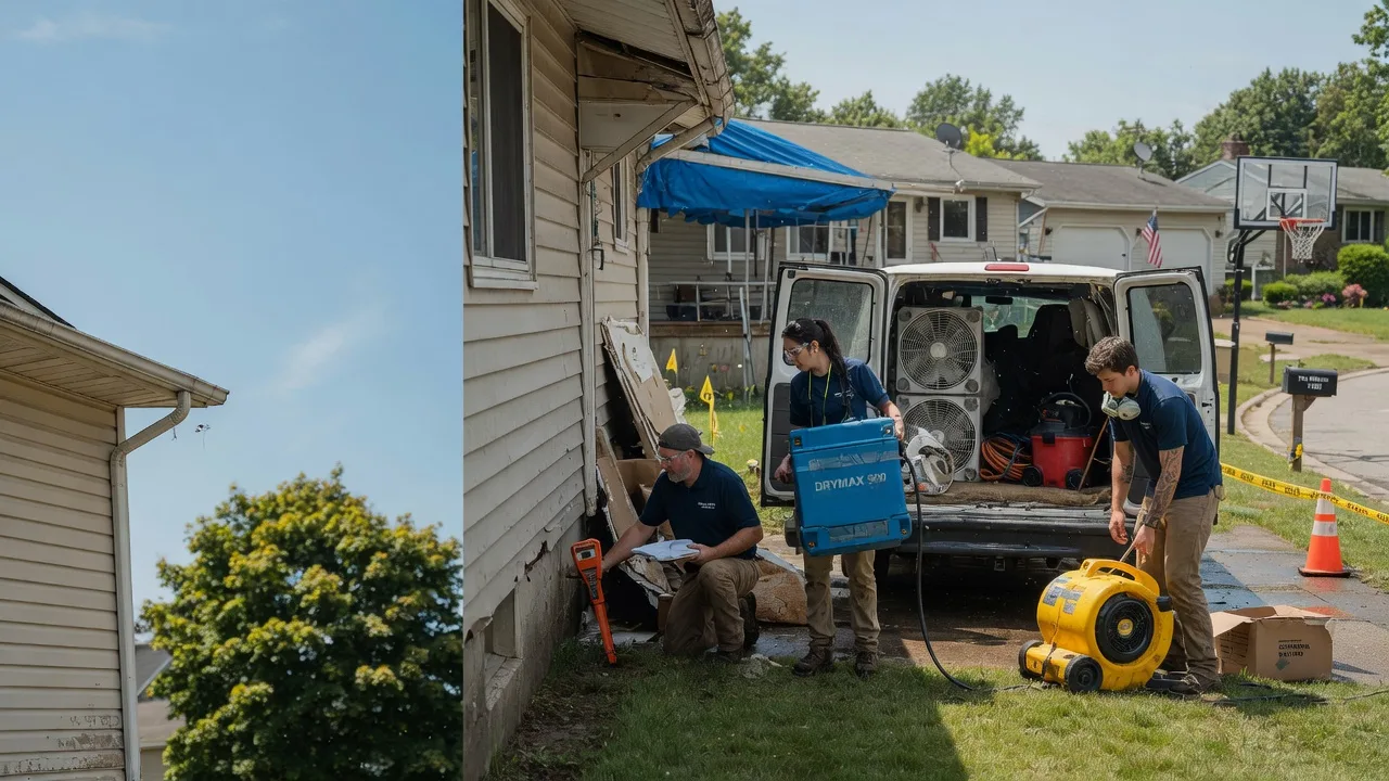 Ceiling Leak Cleanup in New Berlin, WI near me